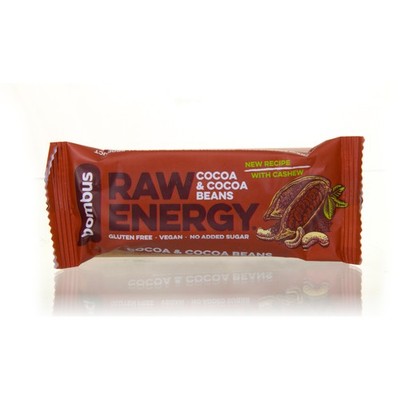 Bombus Raw Energy Riegel Cocoa & Cocoa Beans 50g