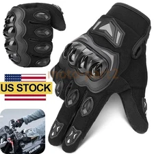 Motorcycle Gloves Carbon Fiber Touch Screen Motorbike Cycling Full Finger Gloves