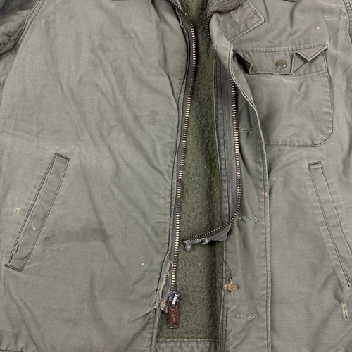 Chaqueta de Colección Marina de los Estados Unidos A-2 Clima Frío Permeable Drab Abrigo Militar 46 - Imagen 6 de 12