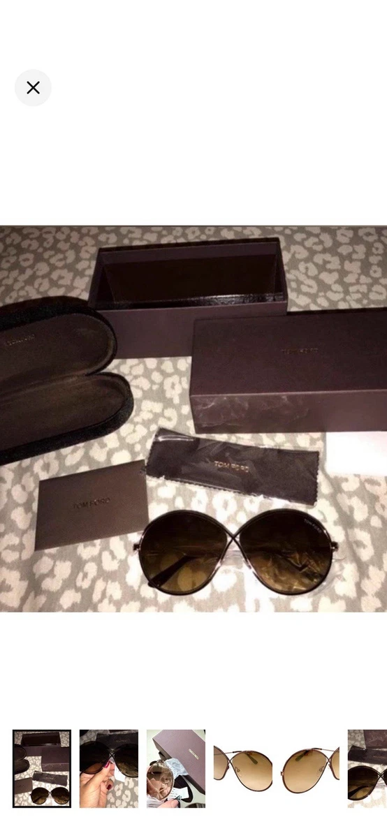 Tom Ford Butterfly Brown Frame Sunglasses for Women for sale  display picture 3