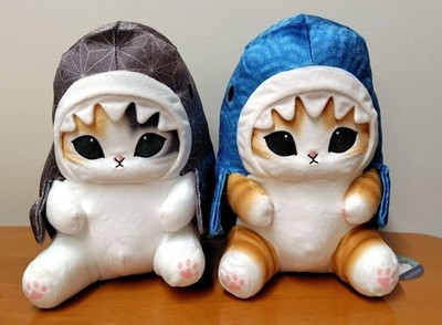 Set of 2 Mofusand Same Nyan Shark Cat Sum Big Plush Stuffed Toy 2025 Japan New