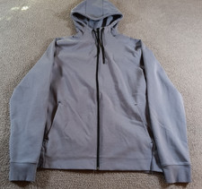Old Navy Active Dynamic Fleece Hoodie Zip Jacket Purple/Gray Women's L Pockets