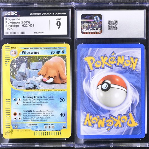 Piloswine graded CGC 9 for sale on eBay