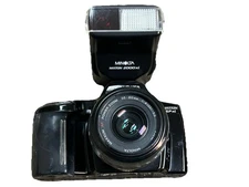 Minolta Maxxum SPxi 35mm SLR Film Camera Black w/ AF 35-80mm Lens