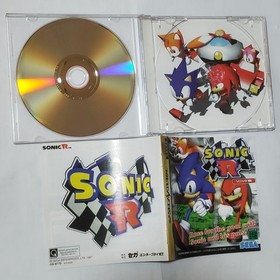 Sonic R Sega Saturn Racing Game with Spine Card and Manual used