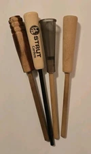 Turkey Call Strikers Lot of 4 Carbon Wooden Slate Call Strikers
