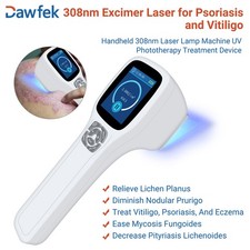 Portable UVB 308nm Light Therapy Lamp 49 LEDs Adjustable Handheld Device