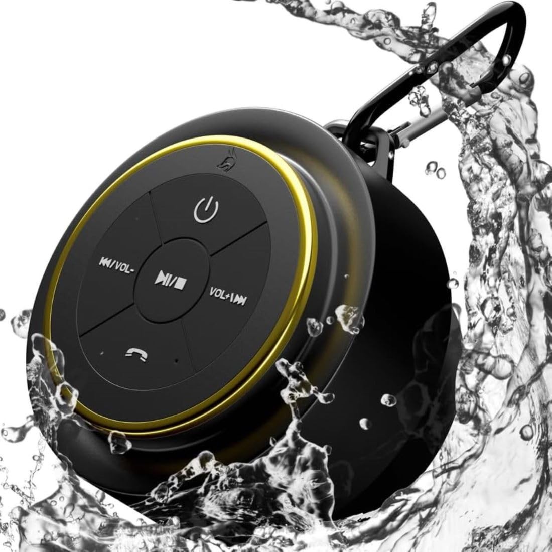 iFox IPX7 Waterproof Bluetooth Shower Speaker with Wireless Outdoor Sound