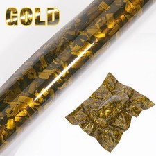 High Glossy Forged Carbon Fiber Vinyl Film Wrap Roll Hood Adhesive Sticker Decal