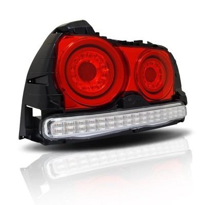 78WORKS LED Tail Light Red Clear Fiber For Nissan Skyline R34