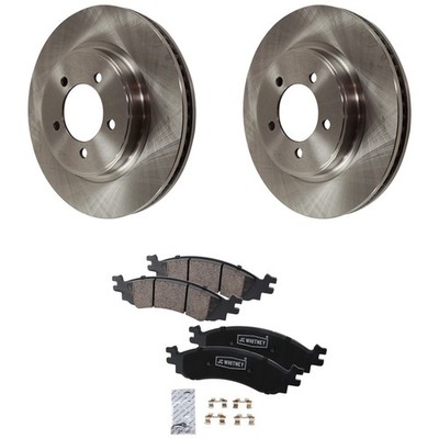 Front Brake Disc Rotor and Pad Kit For 2006-2010 Ford Explorer Mountaineer 5Lugs