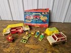 Vintage Fisher Price Pop Up Camper Jeep Little People Car #992 w/ Box