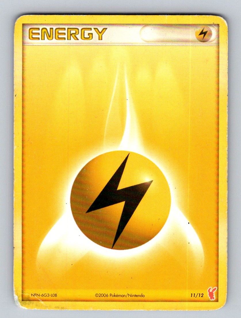 Lightning Energy 11/12 EX Trainer Kit 2 Plusle Pokemon Moderately Played