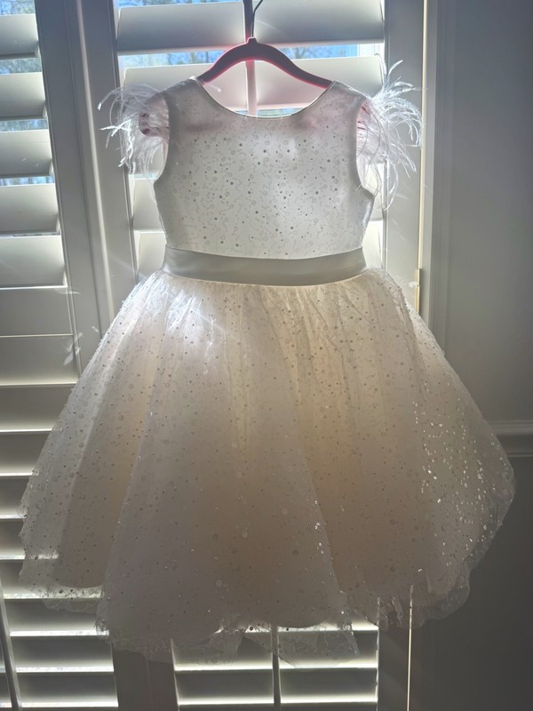 Trish Scully Eliana Luxury Ball Gown White Tulle Dress Girls Size 6