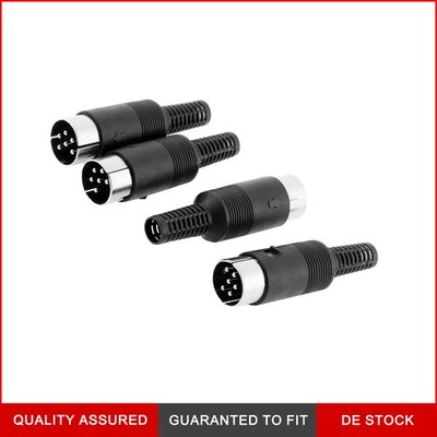 4 Stück 6-polige DIN-Stecker-Lötkabeladapter passend für Computer