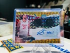 EMANUEL SHARP /50 GOLD DUAL RELIC MEM AUTO AUTOGRAPH 2024-25 BOWMAN BEST U RC