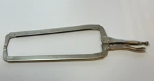 NEW Petersen Dewitt USA Vise-Grip 24R WIDE Opening Locking C Clamp Pliers, NOS