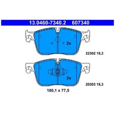 Satz Bremsbeläge Bremsklötze vorne für Jaguar F-Pace X761 XE X760 XF 2 | 2436