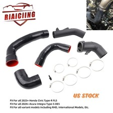 Black Intercooler Charge Pipe Upgrade Kit For Honda Civic Type-r Fl5 2023 Turbo