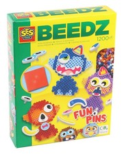 SES Creative FunPins Bügelperlen Farbmix Set...