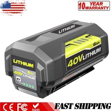 40V 6.0Ah Battery For Ryobi 40 Volt Lithium OP4050 OP40602 OP4030 High Capacity
