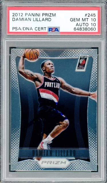 Damian Lillard Signed 2012-13 Panini Prizm RC #245 Portland Trail Blazers