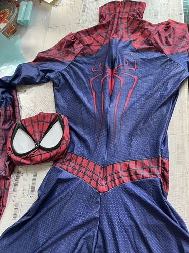 The Amazing Spiderman 2 Jumpsuit Spider-man Cosplay Costume Halloween Suit - Picture 9 of 12