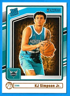 2024-25 Panini Donruss Basketball Rated Rookie KJ Simpson Jr. #247 Hornets