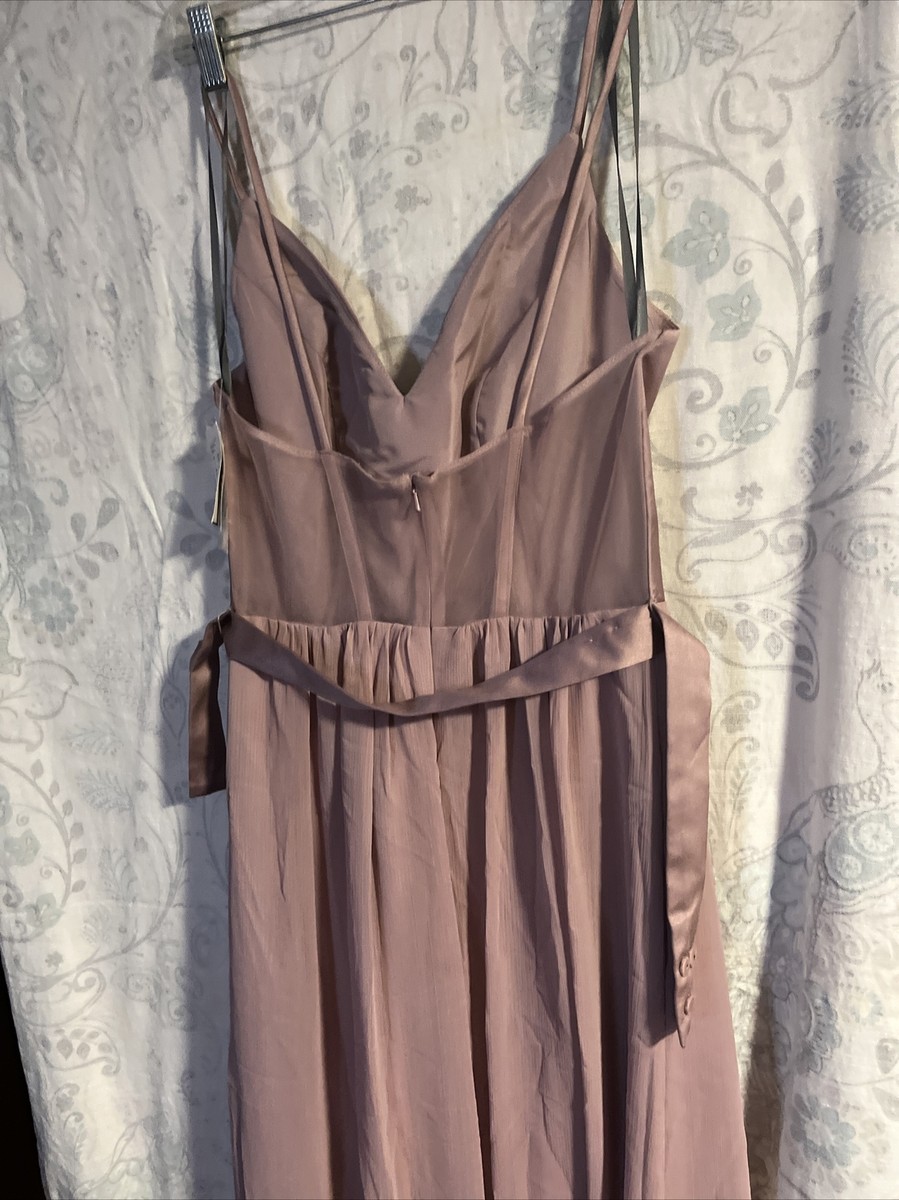 DAVID'S bridal bridesmaid dress quartz size 4 Dress new with tags free shipping