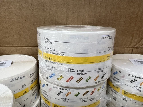 Removable Food Rotation Prep Labels | 2 x 3" Inch | 500 Pack