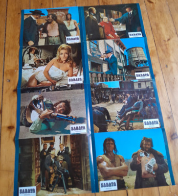 8 x AHF,AUSHANGFOTO,SABATA,Gianfranco Parolini mit Lee Van Cleef, William Berger
