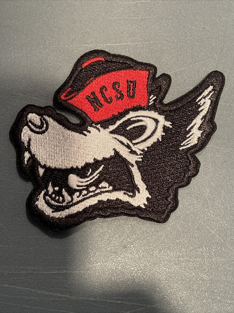 NCSU NC North Carolina State Wolfpack Vintage Embroidered Iron On Patch 3” A1