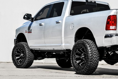 18" BLACK MILLED WHEELS RIMS FUEL ASSAULT TUNDRA RAM - Picture 7 of 11
