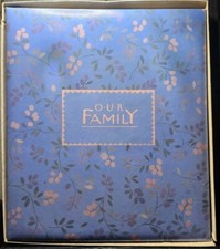 Hallmark Our Family Scrapbook Photo Album Combo Vintage In Box