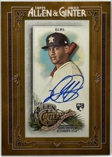 Jose Siri 2022 Topps Allen Ginter MINI FRAMED ROOKIE AUTOGRAPH RC AUTO #MA-JSI