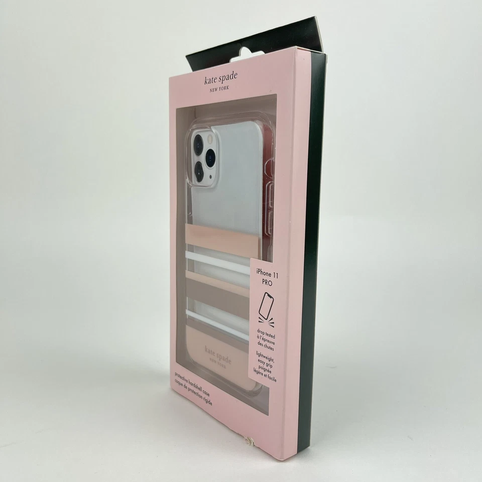 NEW Kate Spade New York Clear Park Stripe Case For Apple iPhone 11 PRO - Image 2 of 4