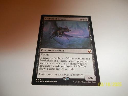 Archon of Cruelty Modern Horizons 3 Commander x1 nm/lp
