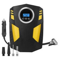 150PSI Electric Car Tire Inflator 12V Digital Car Air Pump Compressor LED Light