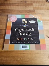 DCWV cardstock stack neutrals 12x12 scrapbook