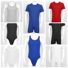 One-Piece Men Casual Rompers Press Button Crotch Shirt Jumpsuit Gym Sportswear