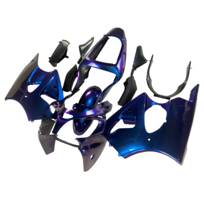 Chameleon Blue Purple Plastic Bodywork for Kawasaki ZX6R 2000 2001 2002 Fairings