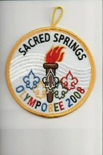 2008 Sacred Springs Olymporee patch