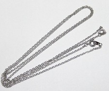 2pz 45cm collana base catena in ottone 2x1,5mm colore argento scuro