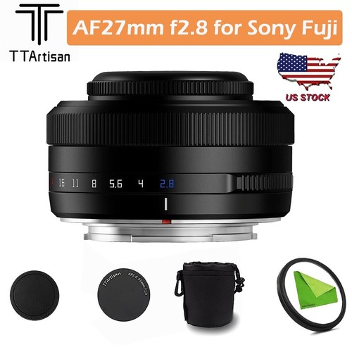 US TTArtisan 27mm F2.8 APS-C Auto Focus Lens for Sony E Fujifilm X Cameras - Picture 1 of 11