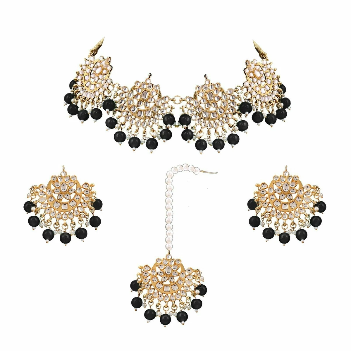 Artificial jewellery in black colour deals