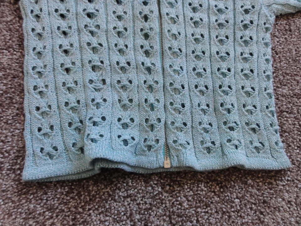 NUEVO CÁRDIGAN SUÉTER PRIMAVERA VERANO CREMALLERA AZUL ACEITOSO BEBÉ TALLA 74 (9 MESES) Foto 3 de 4