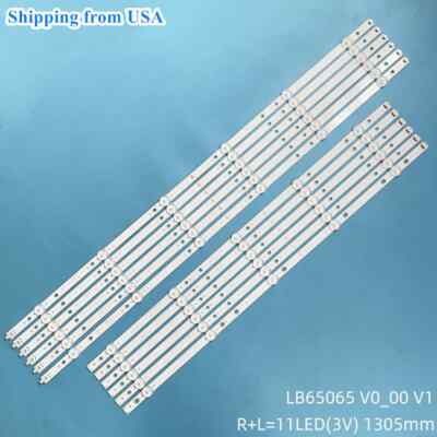 12pcs/Kit LED Strips for ELEMENT 65'' TV LB65065 V0_00 LB65065 V1_00 E4SW6518RKU