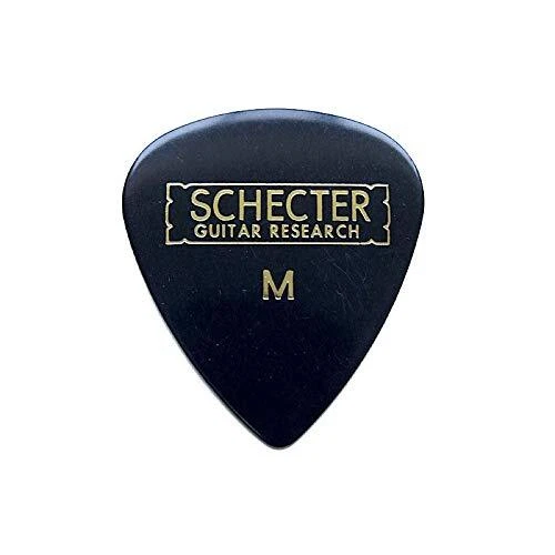 SCHECTER SPT – MC10 BK Teardrop Medium Celluloid Picks x 10 Pi From Japan