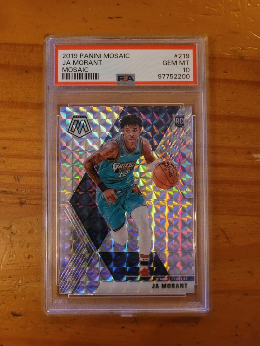 2019-20 Mosaic Prizm #219 Ja Morant Rookie Card PSA 10 Gem Mint RC