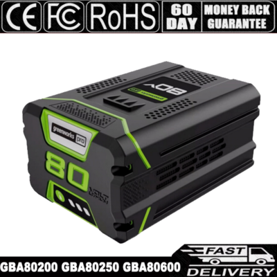 #ad Battery 80V 5.0Ah Lithium ion For Greenworks PRO 80V GBA80250 GBA80600 2601302 $82.98